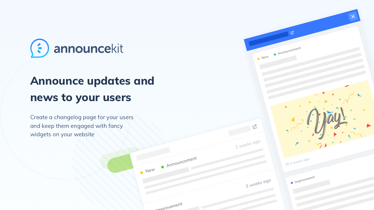 Announcekit Waydev